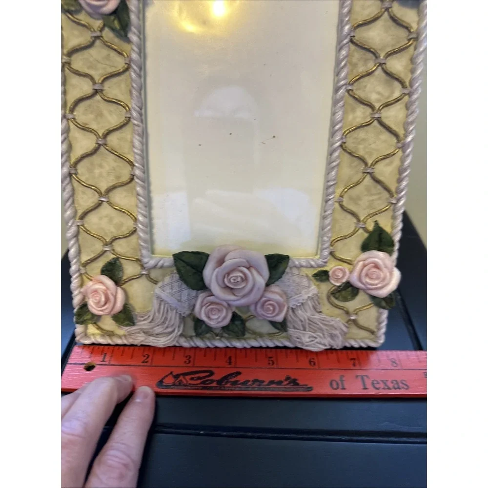Ganz Photo Frame Pink Roses Romantic 4x6 Photo Frame is 8x10‎